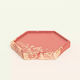 Hexagonal Coaster Bordeaux Gold 9 X 10 X 1.2 Cm...
