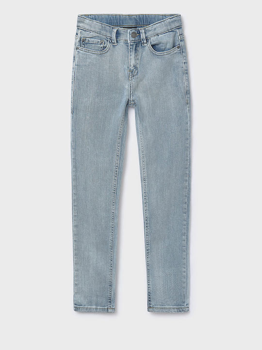 Mayoral Kids' Denim Pants Chlorinated