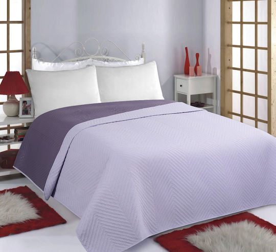 Silk Fashion Bones Elektrische Gitarren Tagesdecke Einzelbett Lila/purple 170x240cm