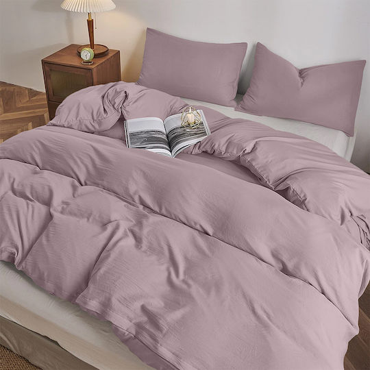 Lino Home Чаршаф Единично 170x260см. Moderna Аметист