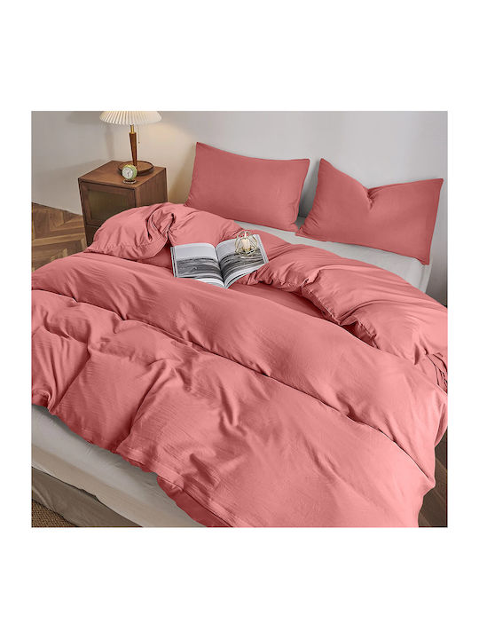 Lino Home Чаршаф Единично 120x200см. Moderna Корал