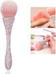 Shiny Rhinestones Nail Dust Cleaning Brush