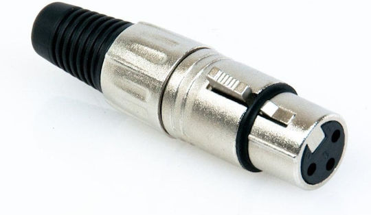Master Audio Xlr-f2 Μεταλλικό Τριπολικό Θυληκό Βύσμα Xlr