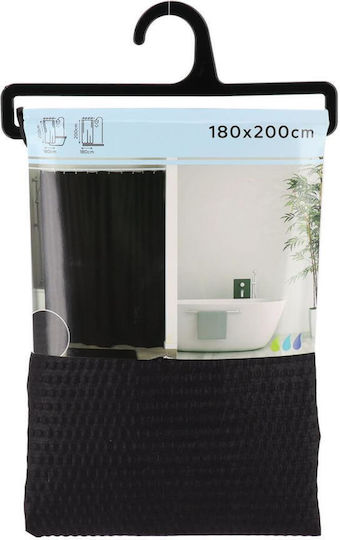 Atmosphera Shower Curtain 180x200cm Black