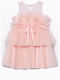 Rochie pentru Copii Fără mâneci Din tul Pink