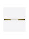 Sc Herrajes Furniture Handle from Metallic Gold Matte with Hole Centers 224mm