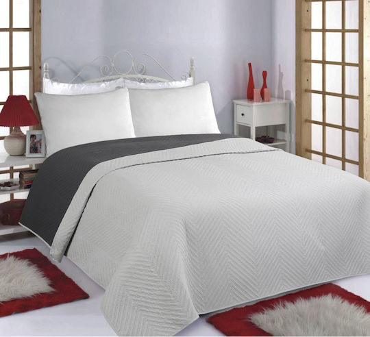 Silk Fashion Bones Elektrische Gitarren Tagesdecke Einzelbett Grey/anthracite 170x240cm