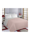 Silk Fashion Waves Tagesdecken Set Einzeln Rosa/Grau 170x220cm
