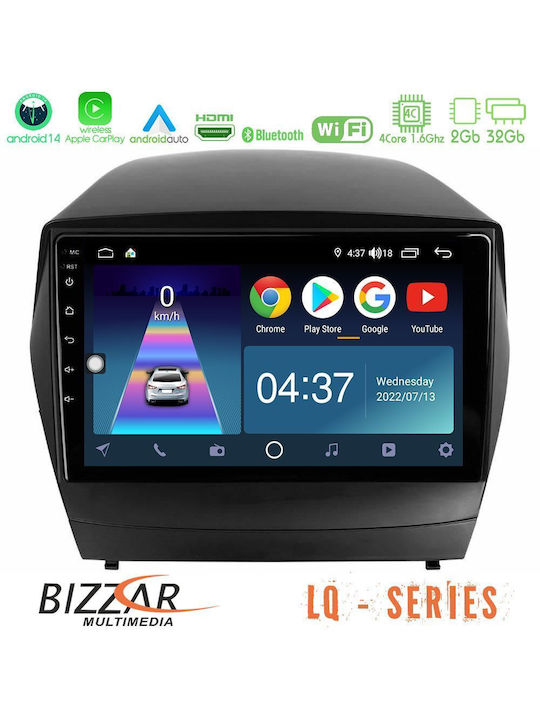 Bizzar Автомобилна Аудио Система с A/C (Блутут/USB/WiFi/GPS/Apple-Carplay/Android-Auto) с Тъчскрийн 9"