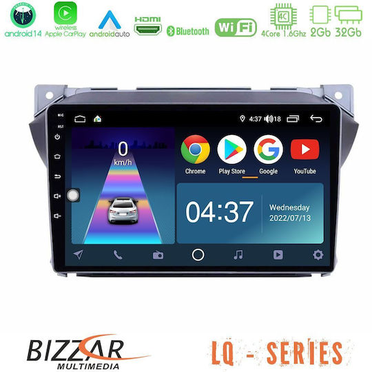 Bizzar Sistem Audio Auto pentru Suzuki Înălțime Nissan Pixo 2009 (Bluetooth/USB/WiFi/GPS/Apple-Carplay/Android-Auto)