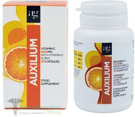 Ag Pharm Vitamin C for Immune System Boost, the Skin & Antioxidant Action 30 Tablets