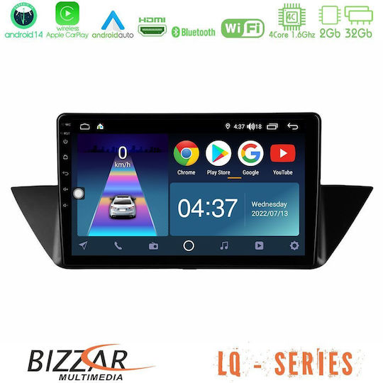 Bizzar Ηχοσύστημα Αυτοκινήτου για BMW X1 (E84) 2009 – 2014 (Bluetooth/USB/WiFi/GPS/Apple-Carplay/Android-Auto) με Οθόνη Αφής 10"