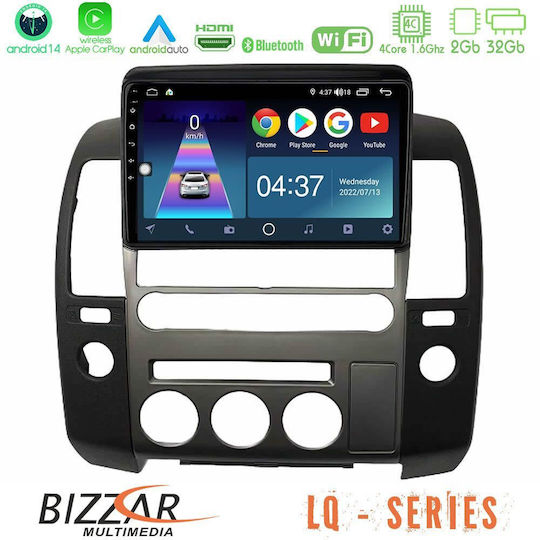 Bizzar Auto-Audiosystem für Nissan Navara / Pfadfinder 2006-2012 (Bluetooth/USB/WiFi/GPS/Apple-Carplay/Android-Auto) mit Touchscreen 9"