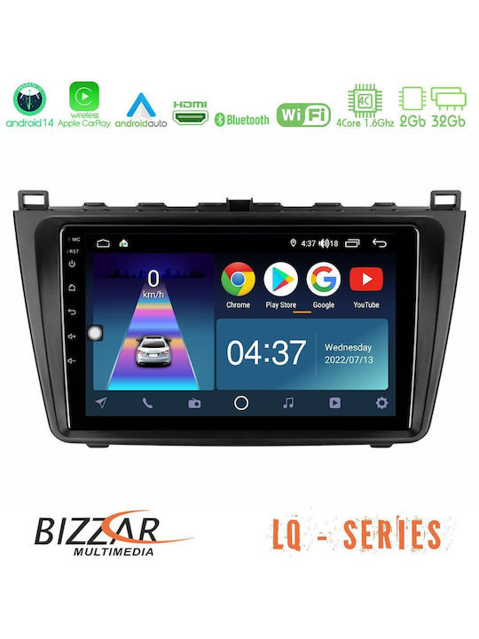Bizzar Sistem Audio Auto pentru Mazda 6 2008-2012 (Bluetooth/USB/WiFi/GPS/Apple-Carplay/Android-Auto) cu Ecran Tactil 9"