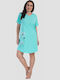 Vienetta Secret Summer Women's Nightdress Turquoise
