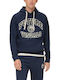 Sweatshirt with Hood Navy Blue