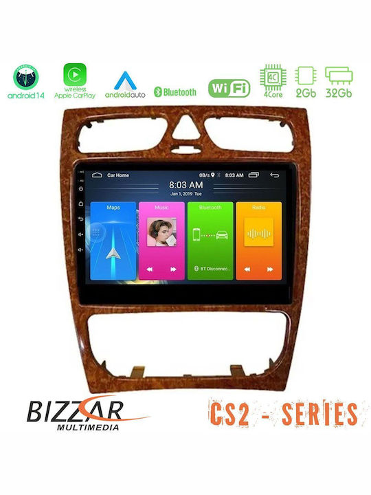 Bizzar Автомобилна Аудио Система (Блутут/USB/AUX/WiFi/GPS/Apple-Carplay/Android-Auto) с Тъчскрийн 9"