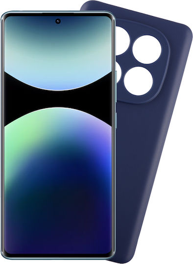 Volte-Tel Umschlag Rückseite Silikon Blau (Redmi Note 14 Pro 5G / Poco X7)
