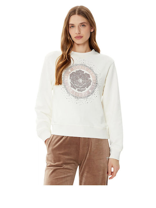 Guess Women's Sweatshirt Ecru