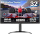 LG 32UR550K-B VA HDR Monitor 31.5" 4K 3840x2160 with Response Time 4ms GTG Silver