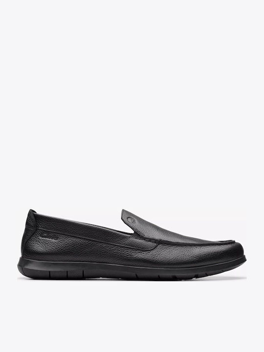Step Men's Leather Moccasins Black