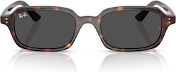 Ray Ban Кристал Слънчеви Очила Кафяви с Пластмасова Рамка