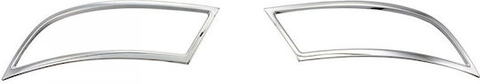 Set of 2 Stainless Steel Exhaust Trims for Skoda Superb 3 III 2015-2019