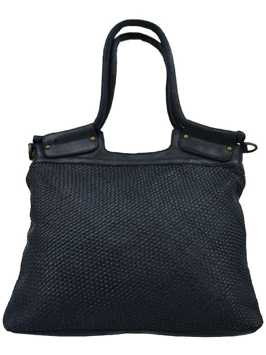 LEATHERETTE Leather Women's Bag Shoulder Blue