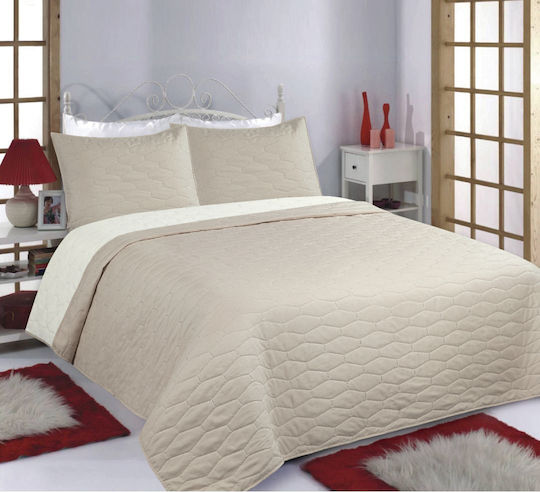Silk Fashion Ruby Подредба Покривало Единично Beige/ivory 170x240см