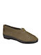 Ανατομικά Γυναικεία Slip-On Πάνινα Χακί