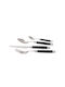 Rivadossi Sandro Rossini Cutlery Set Stainless Black 24pcs