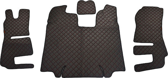 King Interior Front Mats 2pcs for Scania R 2013-2016 Black