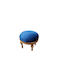 Stool For Living Room Upholstered with Velvet Gold 46x46x48cm