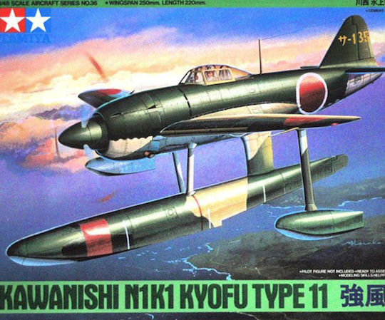 Tamiya Model Figure Kawanishi N1k1 Kyofu Type 11 1:48 61036