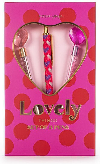 Tri-Coastal Design Posh Pop Lovely Στυλό Ballpoint 3τμχ