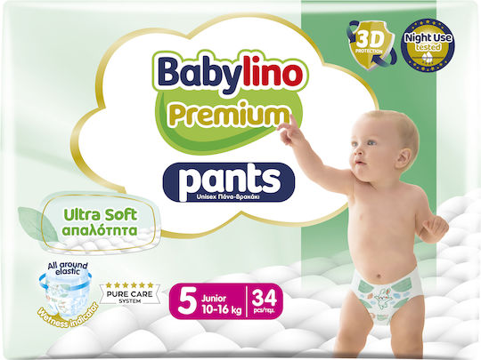 Babylino Diaper Pants Premium Pants No. 5 for 10-16kg 34pcs