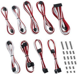 Psu Cable Kit Cablemod Classic C-series Cm-csr-ckit-nkwr-r Corsair Rmi Rmx White Red 50-85 Cm