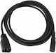 Cobra Iec Cable Extension Male To Female Power Cable 1m Καλώδιο Επέκτασης Τροφοδοσίας Iec Αρσενικό Θηλυκό 1m Iecfm1