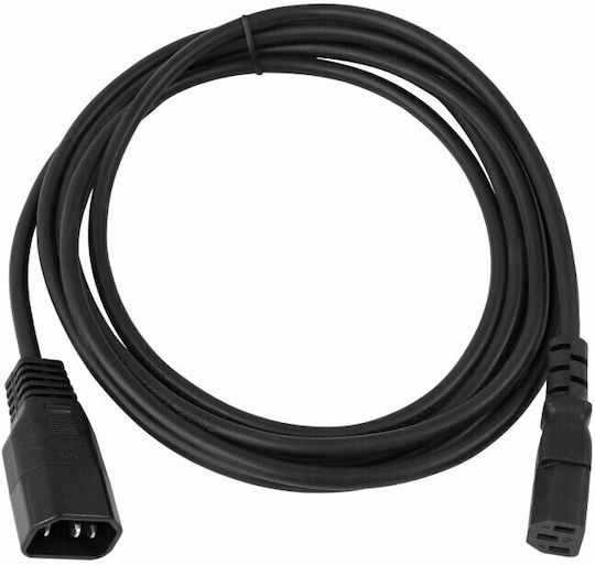 Cobra Iec Cable Extension Male To Female Power Cable 1m Καλώδιο Επέκτασης Τροφοδοσίας Iec Αρσενικό Θηλυκό 1m Iecfm1