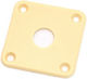 Jack Plate Les Paul Plastic Cream