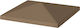 Outsunny Cover for Kiosk Brown With Hoop 3x3m