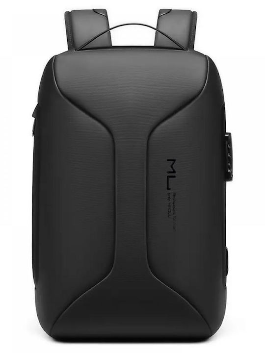 Rucsac Laptop Tablet 15.6 Inch Laptop 9.7 Inch Tablet Minglu 20-35 L Lacăt Tsa Port Usb Micro Usb Sistem Anti-furt Material Oxford Impermeabil Unisex Spațios Negru