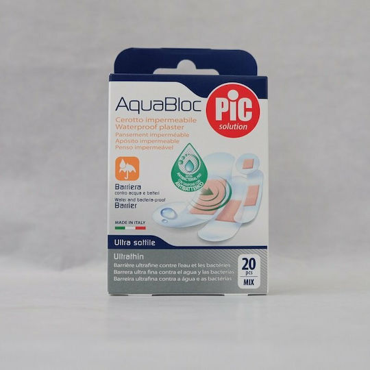 PiC Solution Wasserdichte und sterilisierte Selbstklebende Bandagen Aquabloc 20Stück