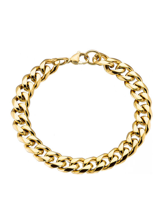 Men's Bracelet Handcuffs made of Steel Gold Plated