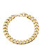 Men's Bracelet Handcuffs made of Steel Gold Plated
