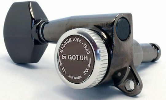 Gotoh Sg381 Cosmo Black Lock Right Side Single Tuner