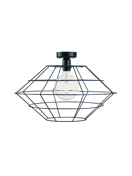 ArkoLight Pendant Light Black Grid with Socket E27 50cm