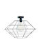 ArkoLight Pendant Light Black Grid with Socket E27 50cm