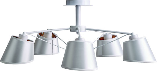 ArkoLight Κρεμαστό Φωτιστικό Λευκό με Ντουί E27 5x5εκ.