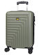 CAT Rockford Cabin Hard Khaki Suitcase with 4 Wheels Height 55cm